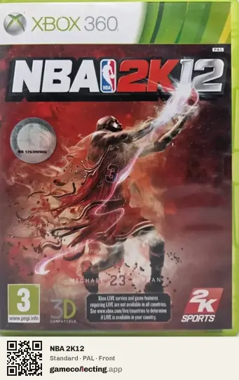 NBA 2K12 Xbox 360, PAL box front