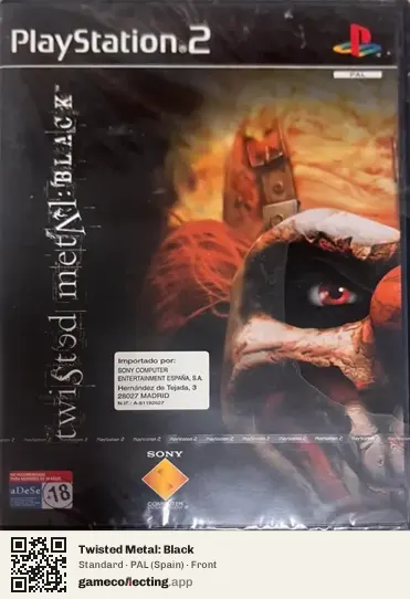 Twisted Metal: Black PlayStation 2, Spain box front