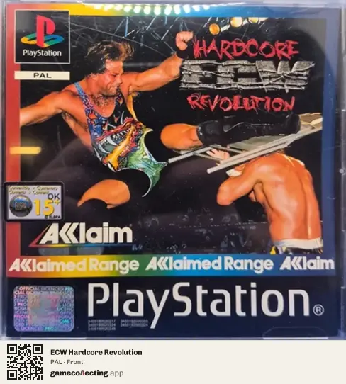 ECW Hardcore Revolution PlayStation, PAL box front