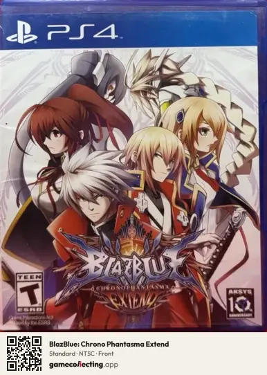 BlazBlue: Chrono Phantasma Extend PlayStation 4, NTSC box front
