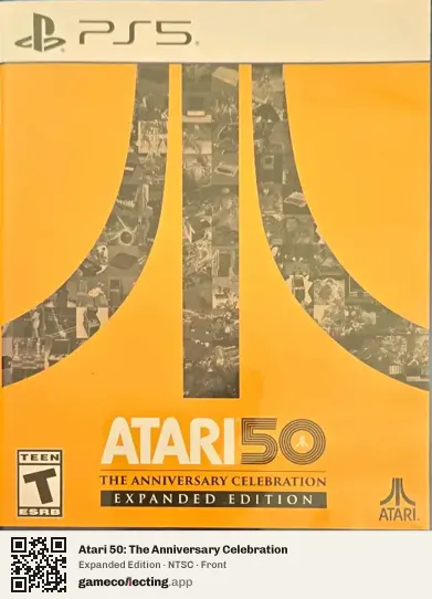 Atari 50: The Anniversary Celebration PlayStation 5, NTSC box front