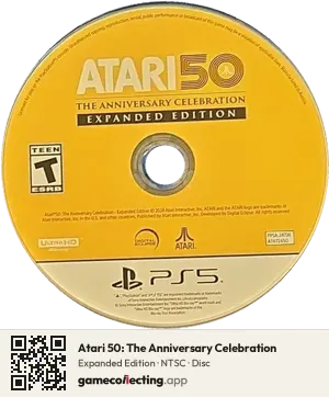 Atari 50: The Anniversary Celebration PlayStation 5, NTSC disc