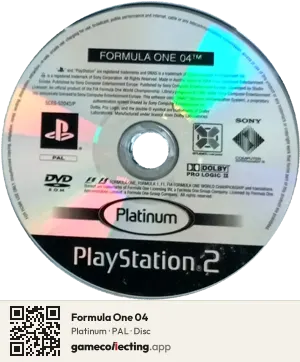 Formula One 04 PlayStation 2, PAL disc