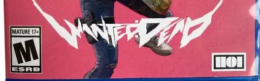Wanted: Dead, the ESRB box on its front