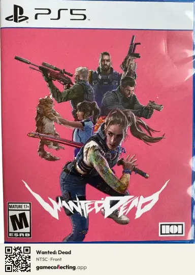 Wanted: Dead PlayStation 5, NTSC box front