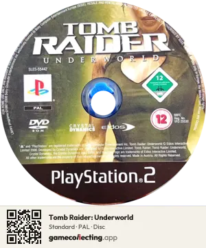 Tomb Raider: Underworld PlayStation 2, PAL disc