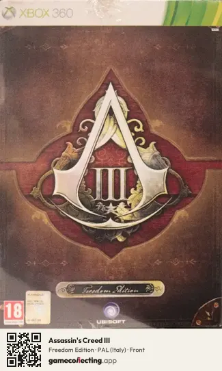 Assassin's Creed III Xbox 360, Italy box front