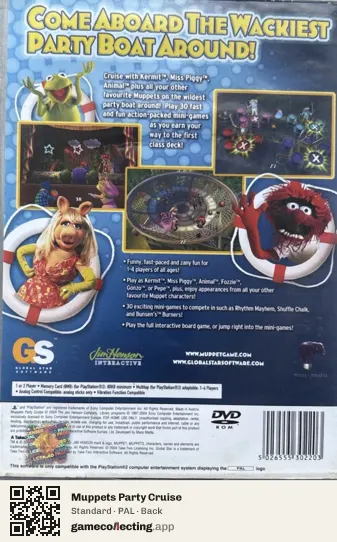Muppets Party Cruise PlayStation 2, PAL box back