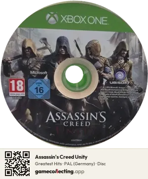 Assassin's Creed Unity Xbox One, PAL disc