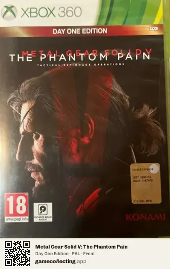 Metal Gear Solid V: The Phantom Pain Xbox 360, PAL box front
