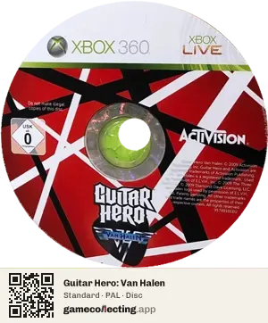 Guitar Hero: Van Halen Xbox 360, PAL disc