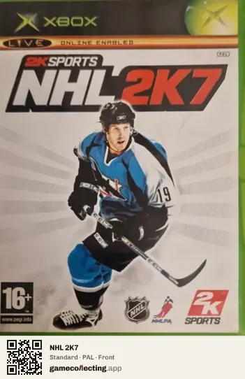 NHL 2K7 Xbox, PAL box front