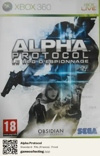 Alpha Protocol Xbox 360, France box front