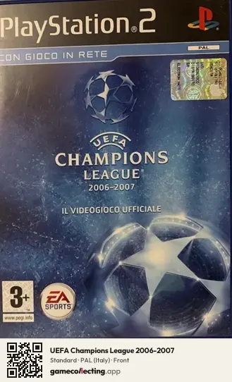 UEFA Champions League 2006-2007 PlayStation 2, Italy box front