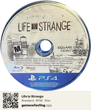 Life is Strange PlayStation 4, NTSC disc