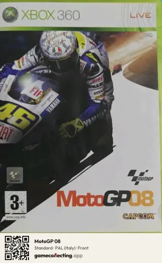MotoGP 08 Xbox 360, Italy box front