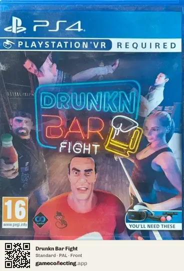 Drunkn Bar Fight PlayStation 4, PAL box front