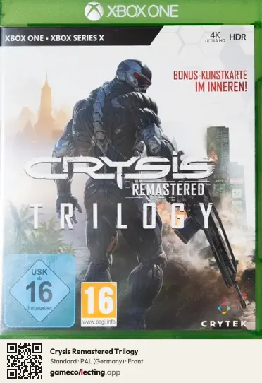 Crysis Remastered Trilogy Xbox One, Germany box front