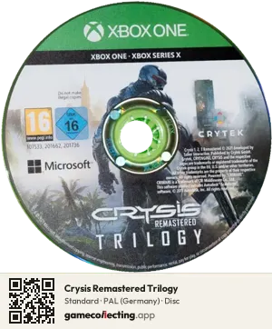Crysis Remastered Trilogy Xbox One, PAL disc