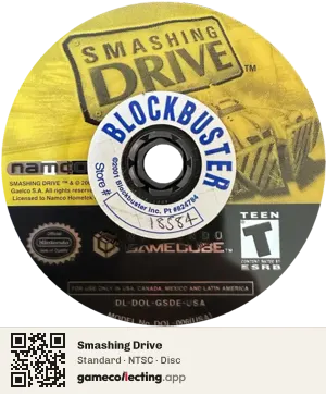 Smashing Drive Nintendo GameCube, NTSC disc