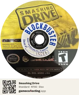 Smashing Drive Nintendo GameCube, NTSC disc