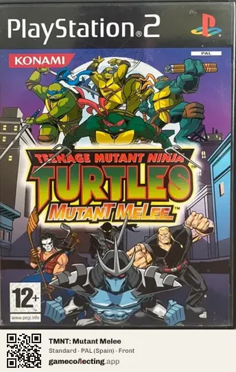 TMNT: Mutant Melee PlayStation 2, Spain box front