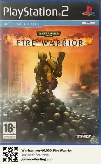 Warhammer 40,000: Fire Warrior PlayStation 2, PAL box front
