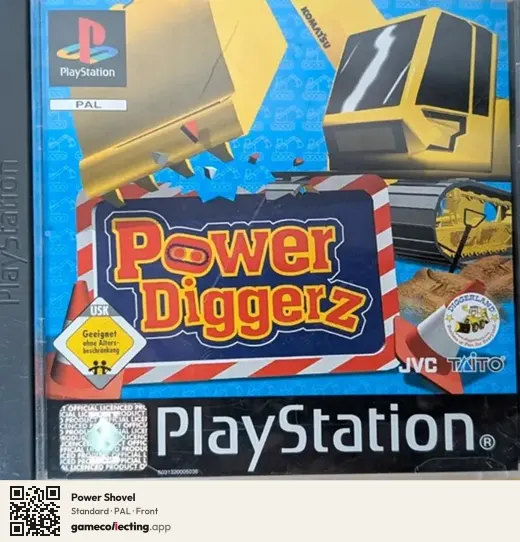 Power Shovel PlayStation, PAL box front