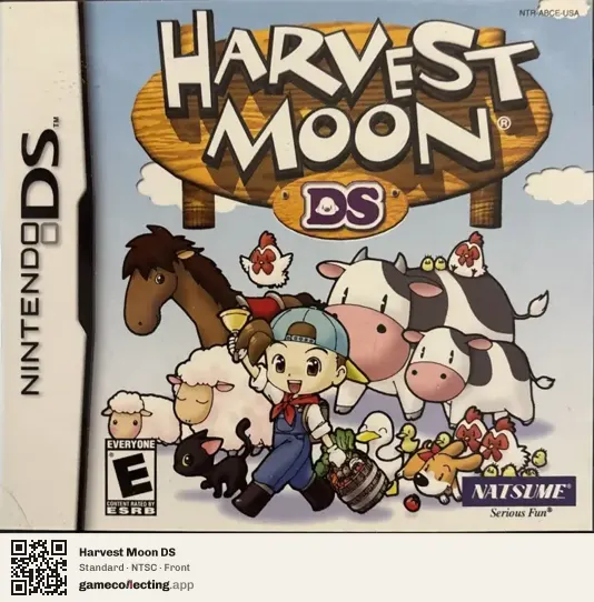 Harvest Moon DS Nintendo DS, NTSC box front