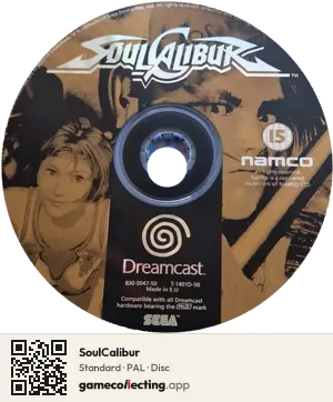 SoulCalibur Sega Dreamcast, PAL disc