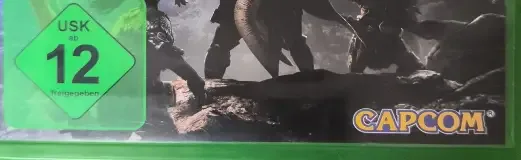 Monster Hunter: World, the USK square on its front