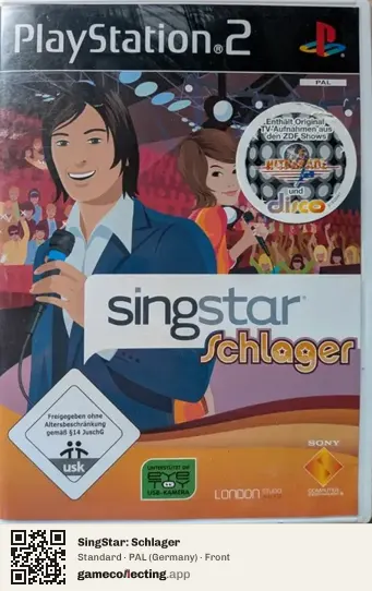 SingStar: Schlager PlayStation 2, Germany box front