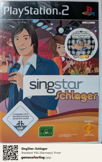 SingStar: Schlager PlayStation 2, Germany box front