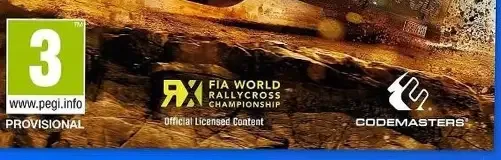Dirt Rally, the PEGI square on its front