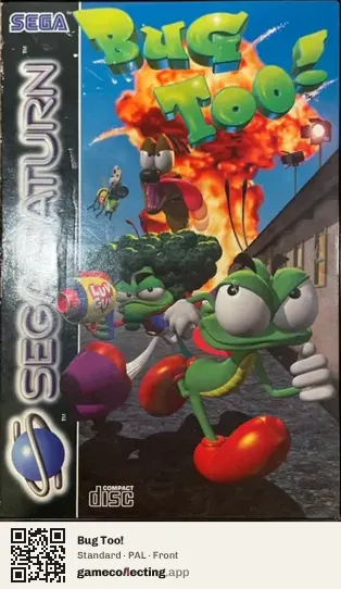Bug Too! Sega Saturn, PAL box front