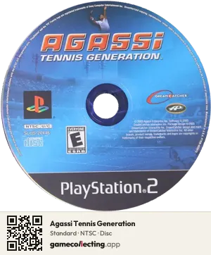 Agassi Tennis Generation PlayStation 2, NTSC disc