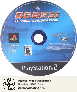 Agassi Tennis Generation PlayStation 2, NTSC disc
