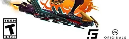 Rocket Arena, the ESRB box on its front
