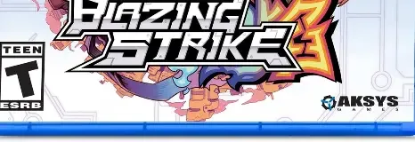 Blazing Strike, the ESRB box on its front