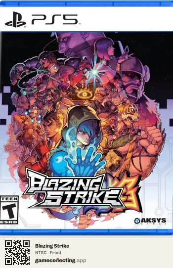 Blazing Strike PlayStation 5, NTSC box front