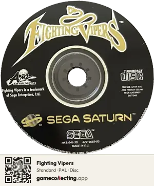 Fighting Vipers Sega Saturn, PAL disc