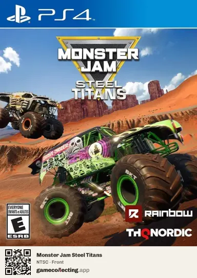 Monster Jam Steel Titans PlayStation 4, NTSC box front
