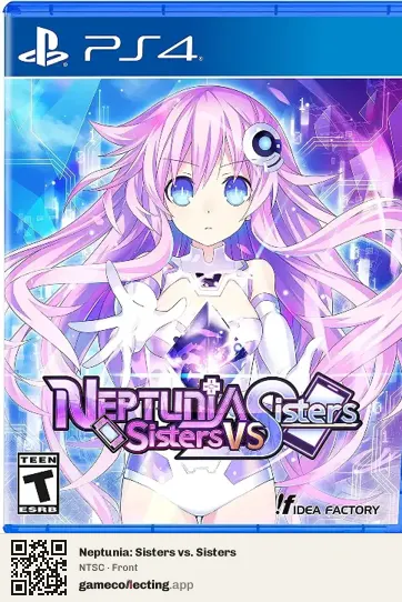 Neptunia: Sisters vs. Sisters PlayStation 4, NTSC box front