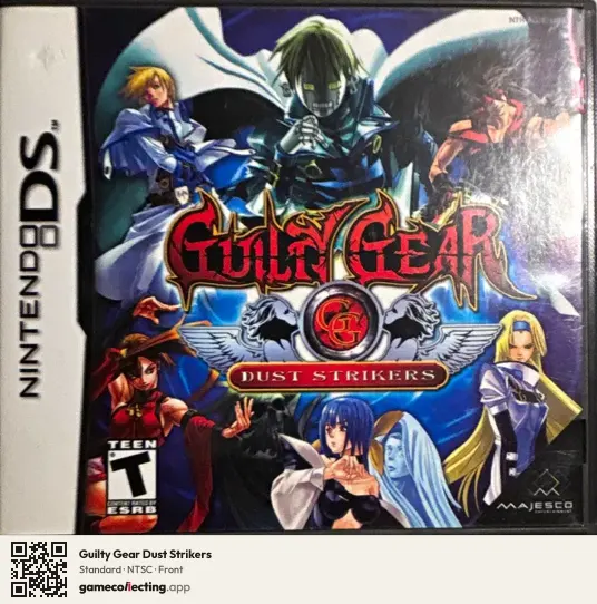 Guilty Gear Dust Strikers Nintendo DS, NTSC box front