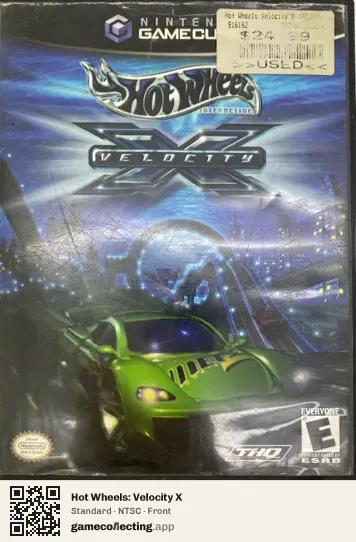 Hot Wheels: Velocity X Nintendo GameCube, NTSC box front
