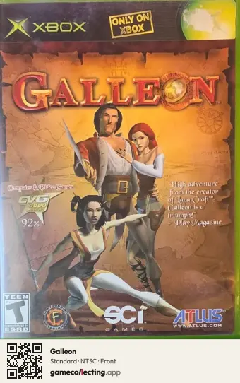 Galleon Xbox, NTSC box front