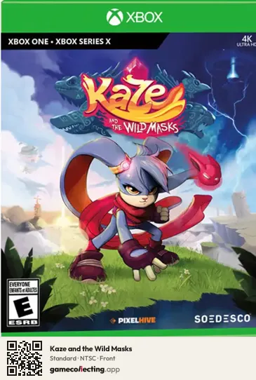 Kaze and the Wild Masks Xbox One, NTSC box front