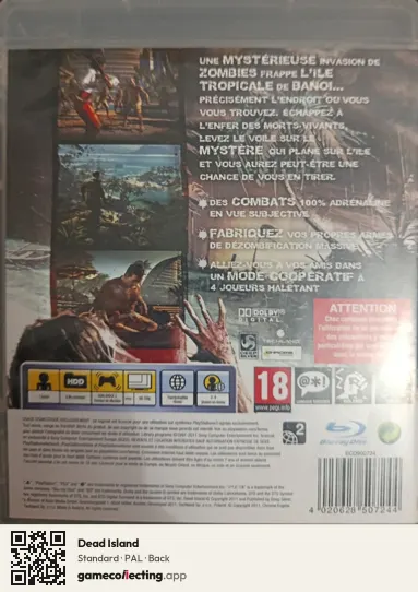 Dead Island PlayStation 3, PAL box back
