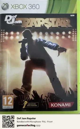 Def Jam Rapstar Xbox 360, PAL box front