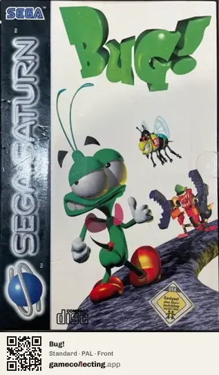 Bug! Sega Saturn, PAL box front